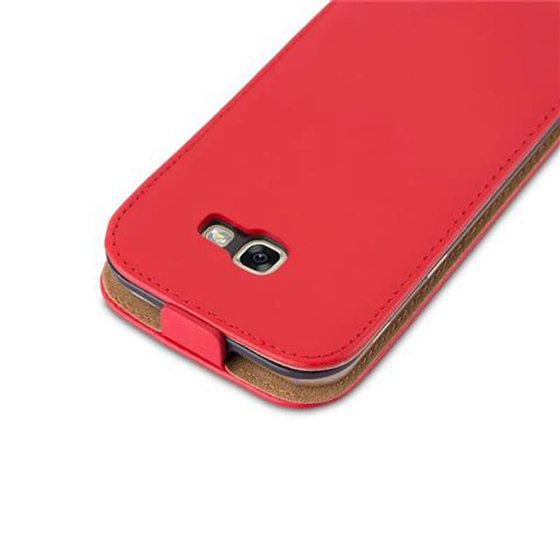 Cadorabo Hülle kompatibel mit Samsung Galaxy A5 2017 Schutzhülle im Flip Design aus glattem Kunstleder