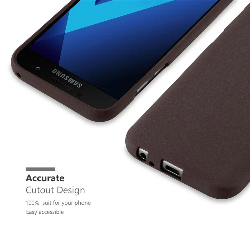 Cadorabo Hülle kompatibel mit Samsung Galaxy A5 2017 Schutzhülle aus flexiblem TPU Silikon