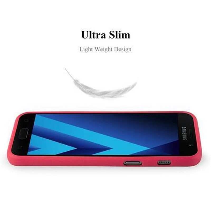 Cadorabo Hülle kompatibel mit Samsung Galaxy A3 2017 Schutzhülle aus flexiblem TPU Silikon
