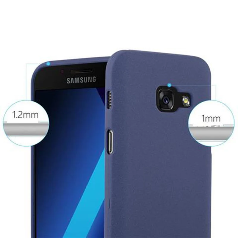 Cadorabo Hülle kompatibel mit Samsung Galaxy A3 2017 Schutzhülle aus flexiblem TPU Silikon