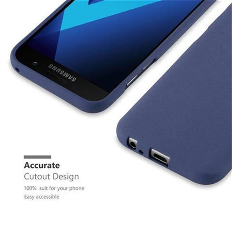 Cadorabo Hülle kompatibel mit Samsung Galaxy A3 2017 Schutzhülle aus flexiblem TPU Silikon