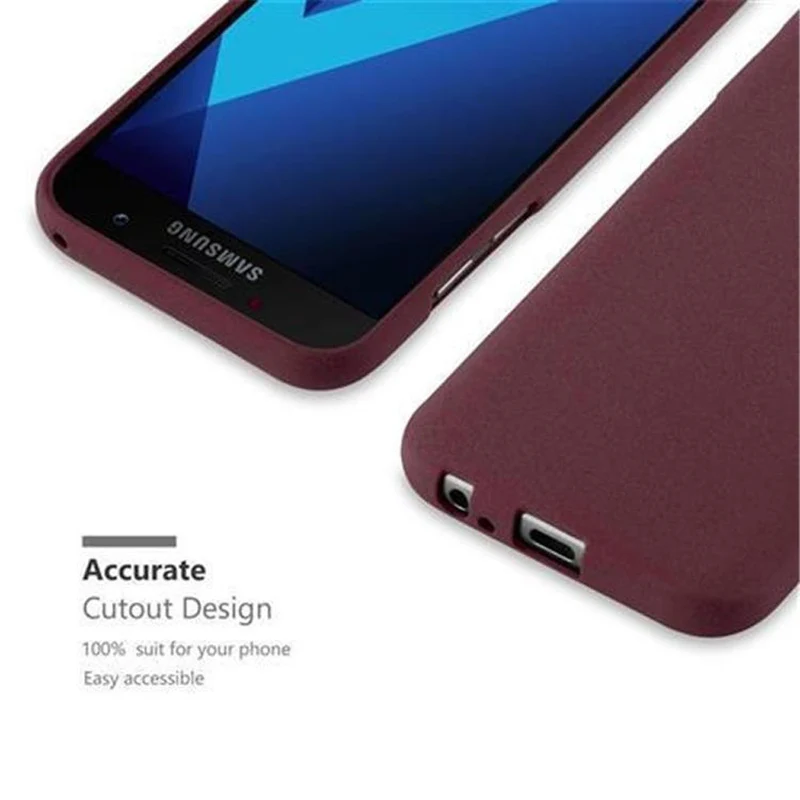 Cadorabo Hülle kompatibel mit Samsung Galaxy A3 2017 Schutzhülle aus flexiblem TPU Silikon