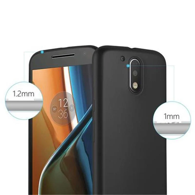 Cadorabo Hülle kompatibel mit Motorola MOTO G4 / G4 PLUS Schutzhülle aus flexiblem TPU Silikon