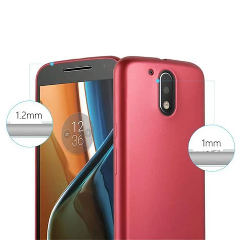 Cadorabo Hülle kompatibel mit Motorola MOTO G4 / G4 PLUS Schutzhülle aus flexiblem TPU Silikon