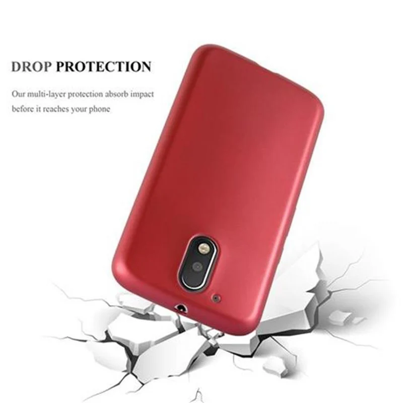 Cadorabo Hülle kompatibel mit Motorola MOTO G4 / G4 PLUS Schutzhülle aus flexiblem TPU Silikon