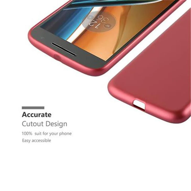 Cadorabo Hülle kompatibel mit Motorola MOTO G4 / G4 PLUS Schutzhülle aus flexiblem TPU Silikon