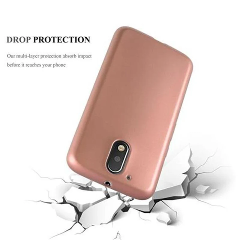 Cadorabo Hülle kompatibel mit Motorola MOTO G4 / G4 PLUS Schutzhülle aus flexiblem TPU Silikon
