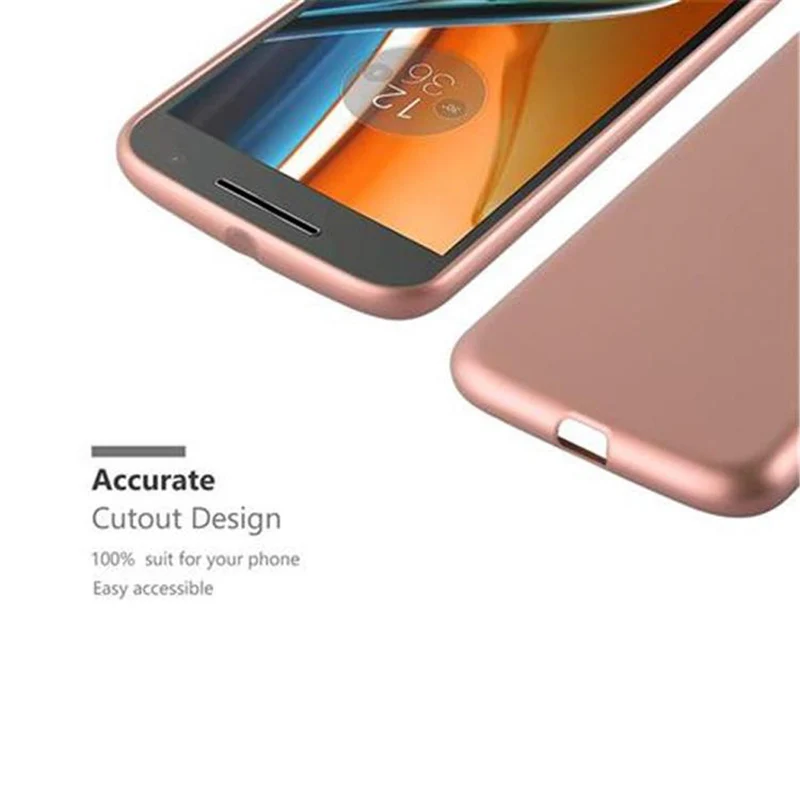 Cadorabo Hülle kompatibel mit Motorola MOTO G4 / G4 PLUS Schutzhülle aus flexiblem TPU Silikon