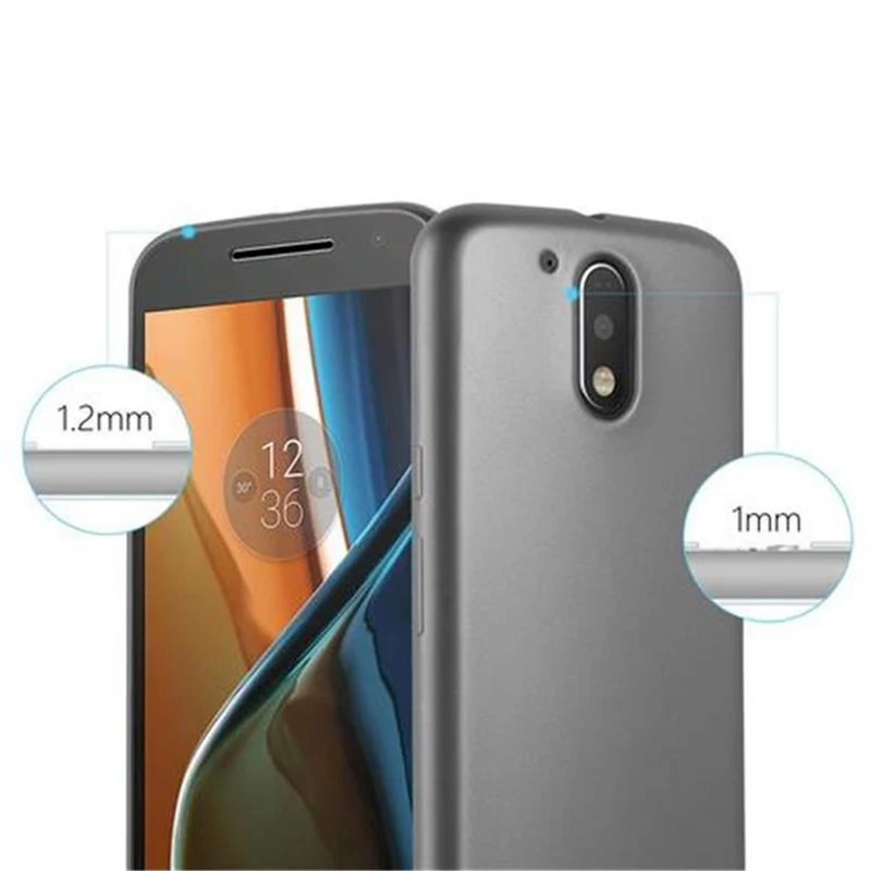 Cadorabo Hülle kompatibel mit Motorola MOTO G4 / G4 PLUS Schutzhülle aus flexiblem TPU Silikon