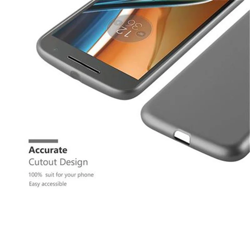Cadorabo Hülle kompatibel mit Motorola MOTO G4 / G4 PLUS Schutzhülle aus flexiblem TPU Silikon