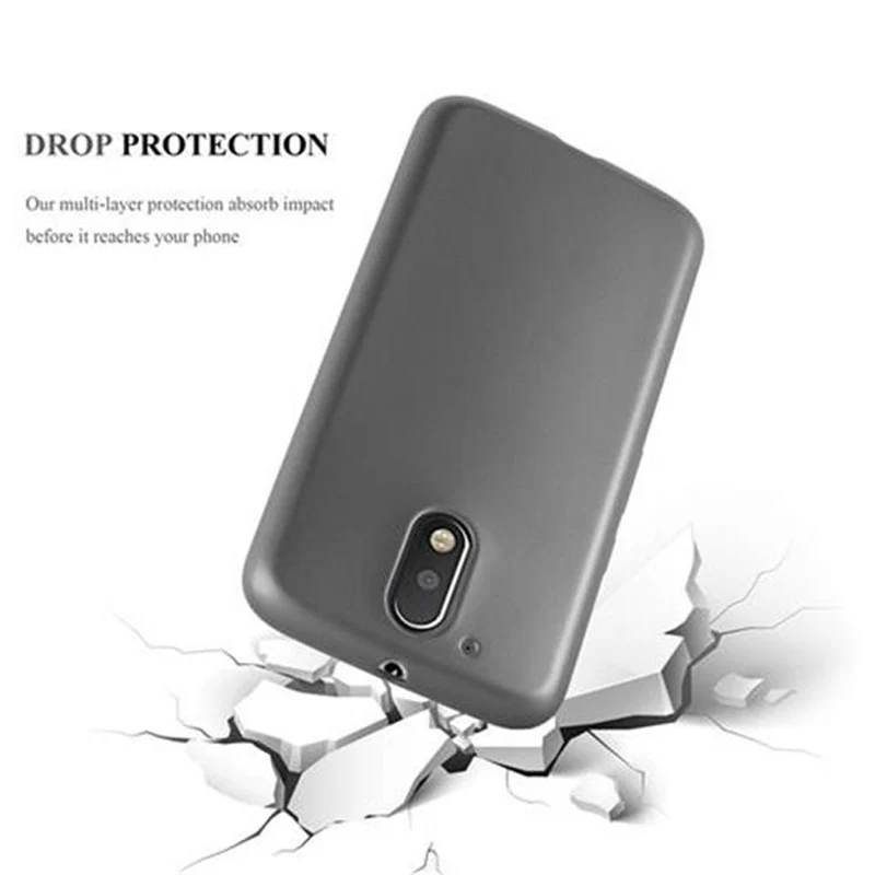 Cadorabo Hülle kompatibel mit Motorola MOTO G4 / G4 PLUS Schutzhülle aus flexiblem TPU Silikon