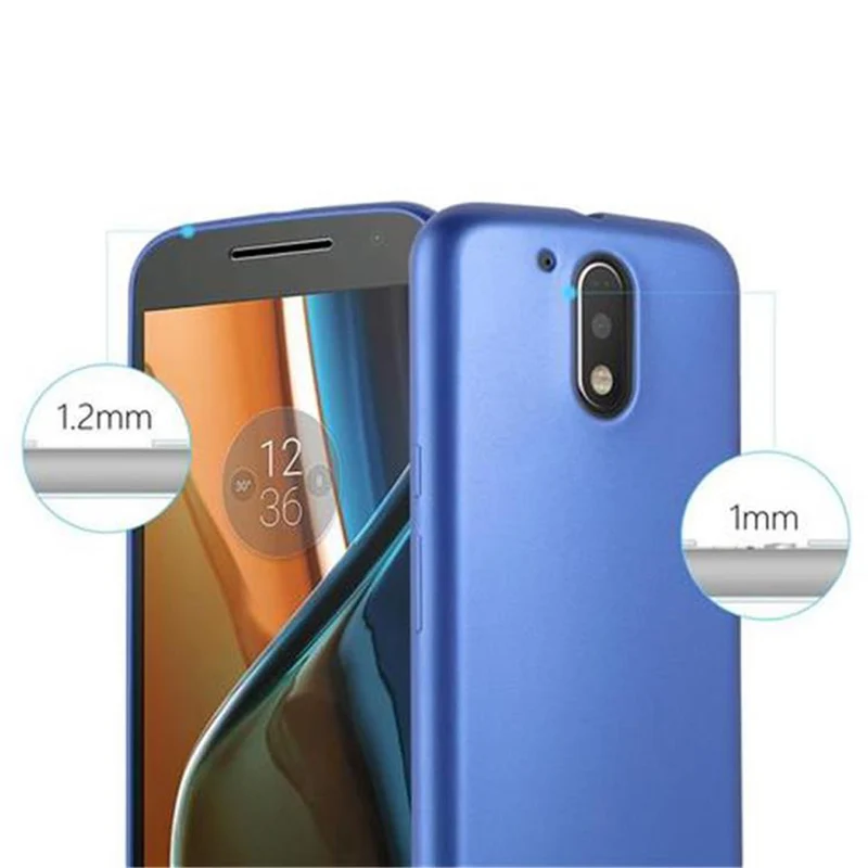 Cadorabo Hülle kompatibel mit Motorola MOTO G4 / G4 PLUS Schutzhülle aus flexiblem TPU Silikon