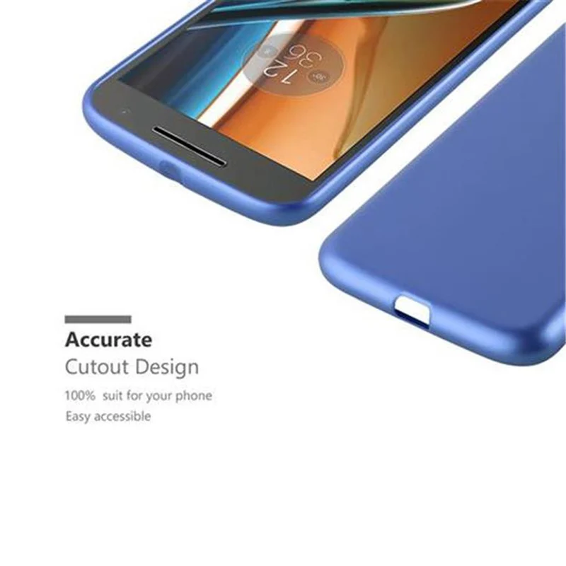 Cadorabo Hülle kompatibel mit Motorola MOTO G4 / G4 PLUS Schutzhülle aus flexiblem TPU Silikon