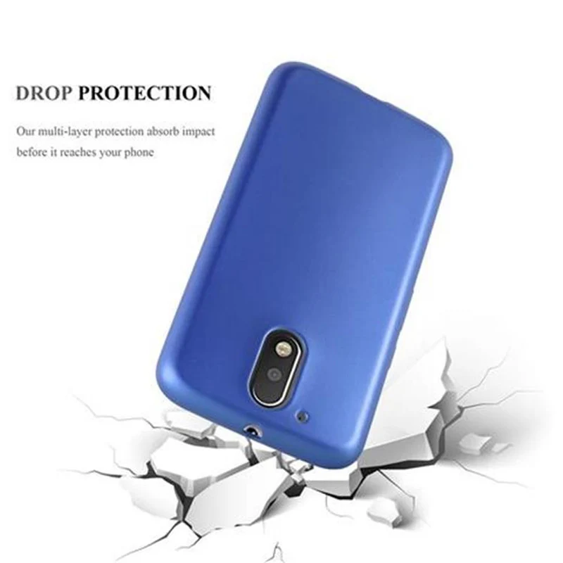 Cadorabo Hülle kompatibel mit Motorola MOTO G4 / G4 PLUS Schutzhülle aus flexiblem TPU Silikon