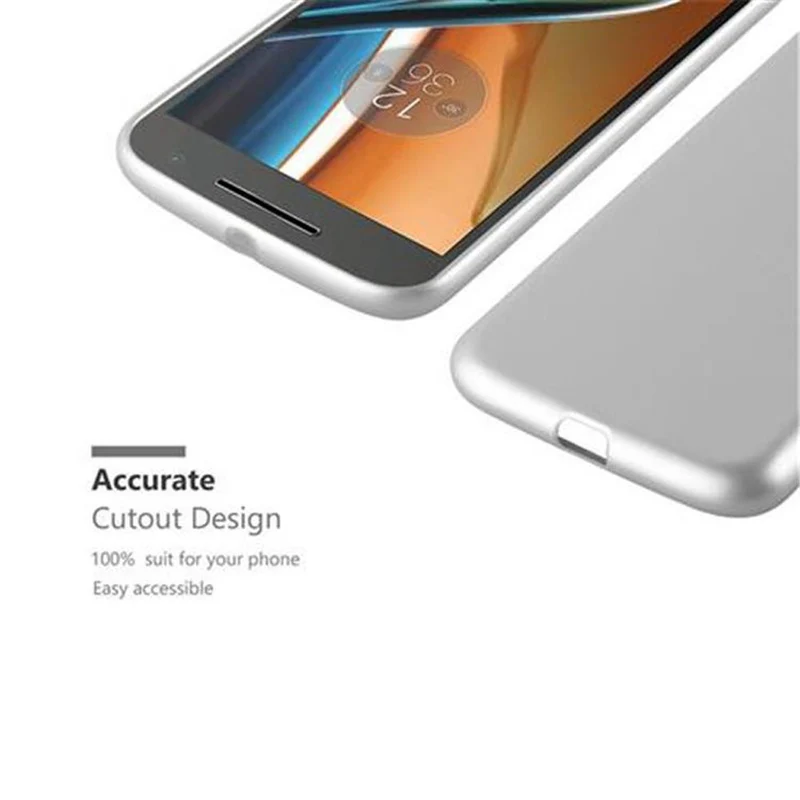 Cadorabo Hülle kompatibel mit Motorola MOTO G4 / G4 PLUS Schutzhülle aus flexiblem TPU Silikon
