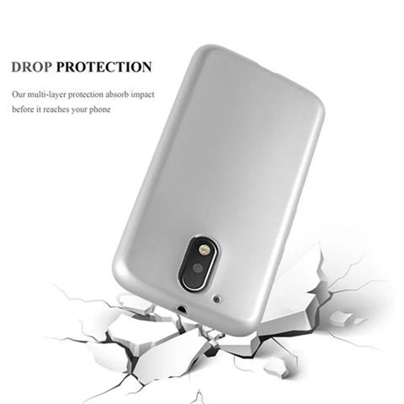 Cadorabo Hülle kompatibel mit Motorola MOTO G4 / G4 PLUS Schutzhülle aus flexiblem TPU Silikon