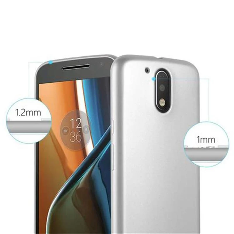Cadorabo Hülle kompatibel mit Motorola MOTO G4 / G4 PLUS Schutzhülle aus flexiblem TPU Silikon