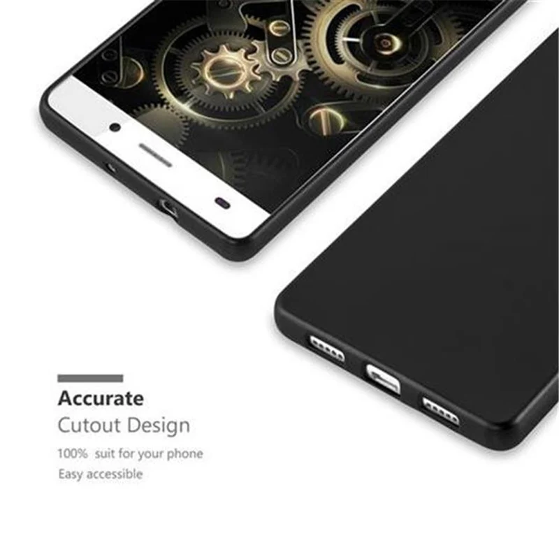 Cadorabo Hülle kompatibel mit Huawei P8 LITE 2015 Schutzhülle aus flexiblem TPU Silikon