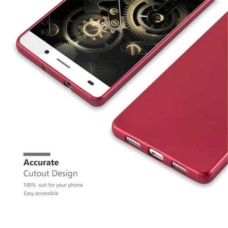 Cadorabo Hülle kompatibel mit Huawei P8 LITE 2015 Schutzhülle aus flexiblem TPU Silikon