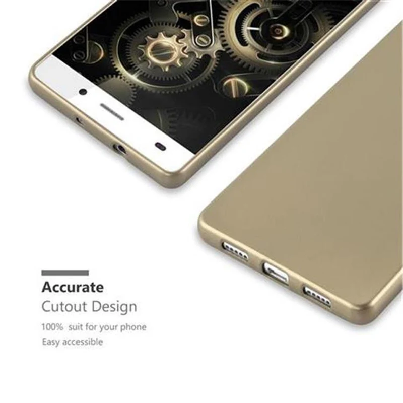 Cadorabo Hülle kompatibel mit Huawei P8 LITE 2015 Schutzhülle aus flexiblem TPU Silikon