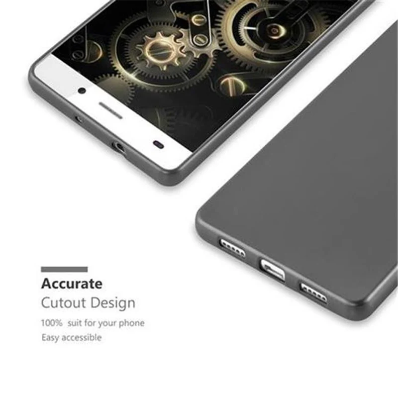Cadorabo Hülle kompatibel mit Huawei P8 LITE 2015 Schutzhülle aus flexiblem TPU Silikon