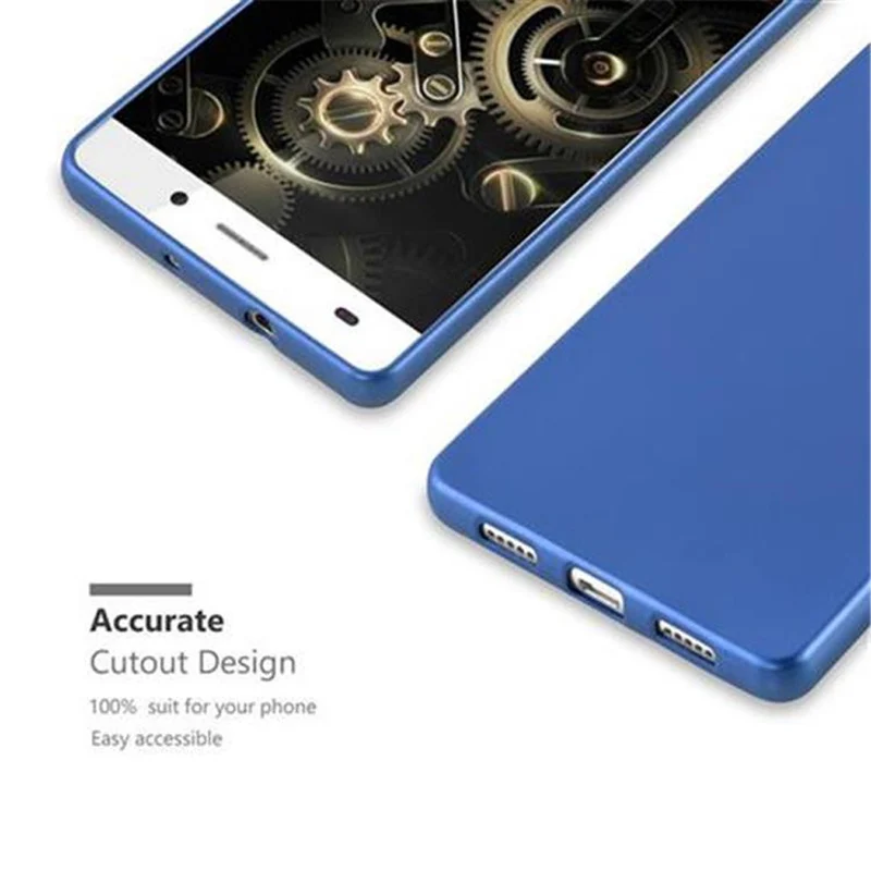 Cadorabo Hülle kompatibel mit Huawei P8 LITE 2015 Schutzhülle aus flexiblem TPU Silikon