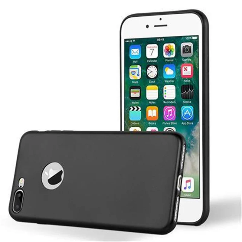Cadorabo Hülle kompatibel mit Apple iPhone 7 PLUS / 7S PLUS / 8 PLUS Schutzhülle aus flexiblem TPU Silikon