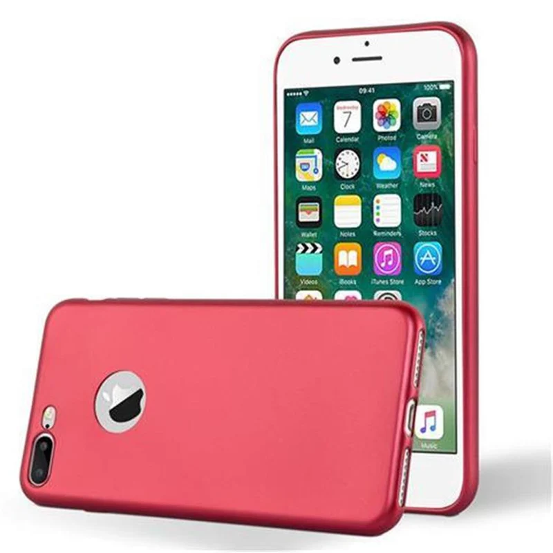 Cadorabo Hülle kompatibel mit Apple iPhone 7 PLUS / 7S PLUS / 8 PLUS Schutzhülle aus flexiblem TPU Silikon