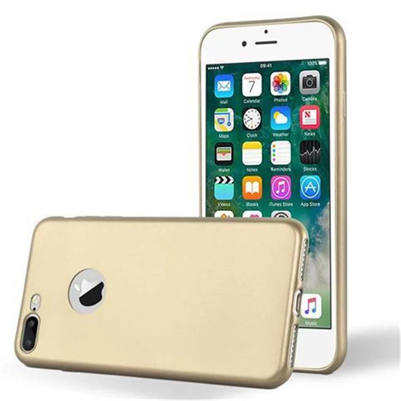 Cadorabo Hülle kompatibel mit Apple iPhone 7 PLUS / 7S PLUS / 8 PLUS Schutzhülle aus flexiblem TPU Silikon