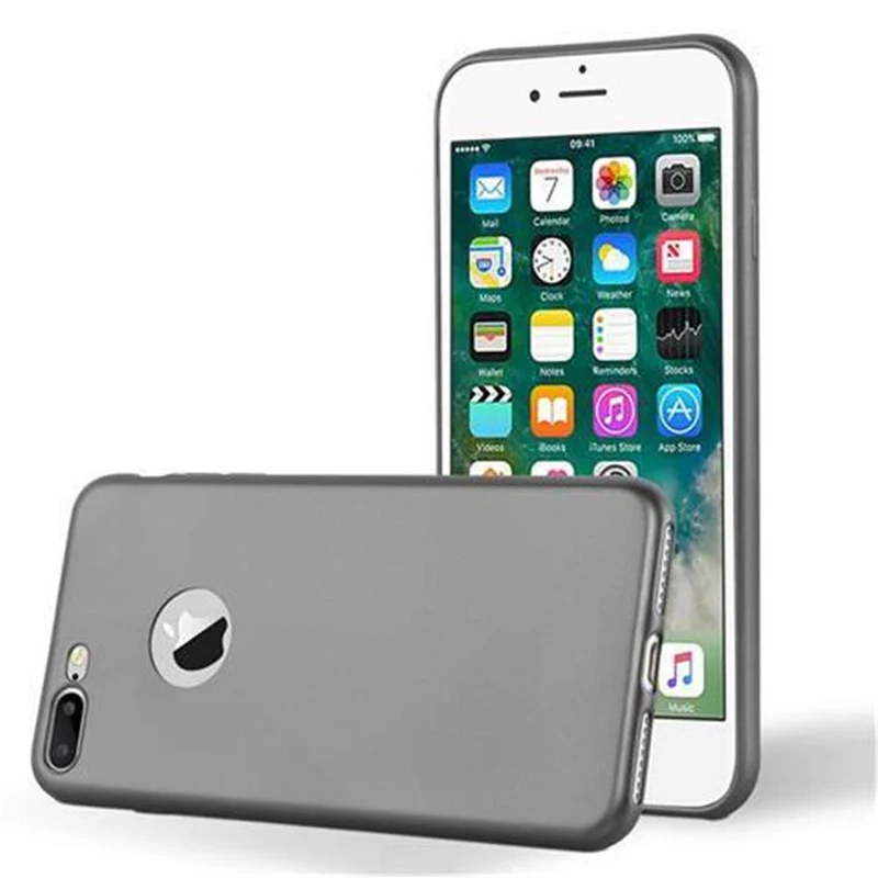 Cadorabo Hülle kompatibel mit Apple iPhone 7 PLUS / 7S PLUS / 8 PLUS Schutzhülle aus flexiblem TPU Silikon