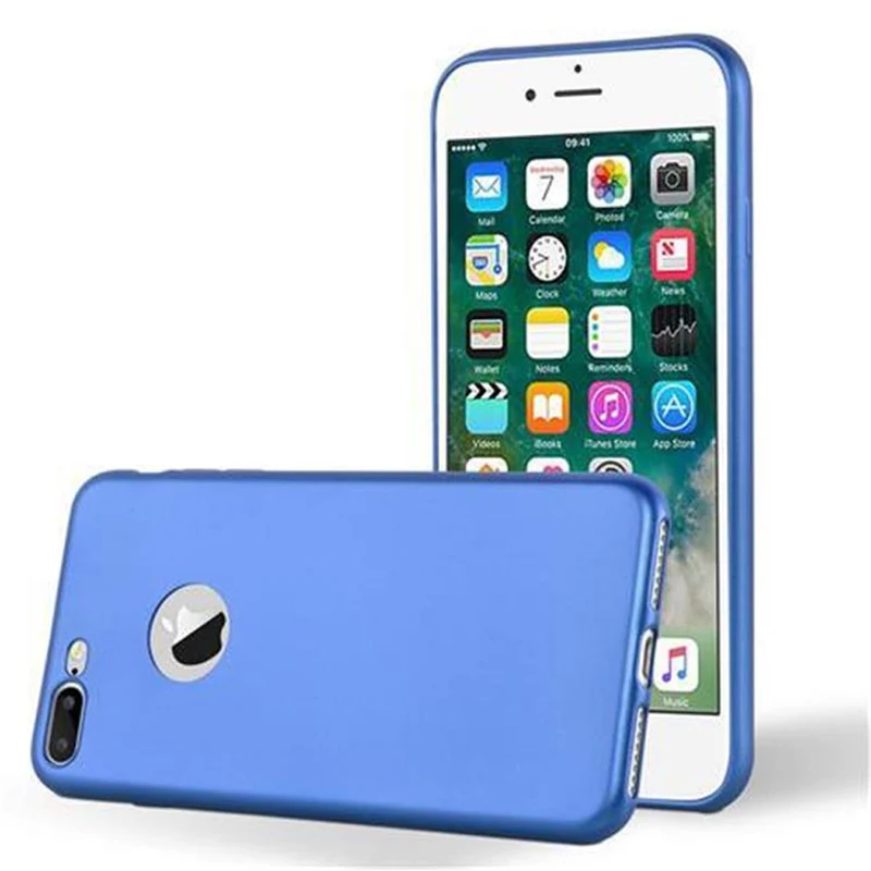 Cadorabo Hülle kompatibel mit Apple iPhone 7 PLUS / 7S PLUS / 8 PLUS Schutzhülle aus flexiblem TPU Silikon