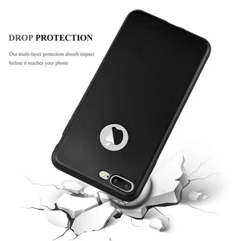 Cadorabo Hülle kompatibel mit Apple iPhone 7 PLUS / 7S PLUS / 8 PLUS Schutzhülle aus flexiblem TPU Silikon