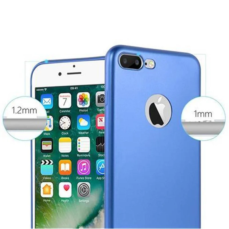 Cadorabo Hülle kompatibel mit Apple iPhone 7 PLUS / 7S PLUS / 8 PLUS Schutzhülle aus flexiblem TPU Silikon