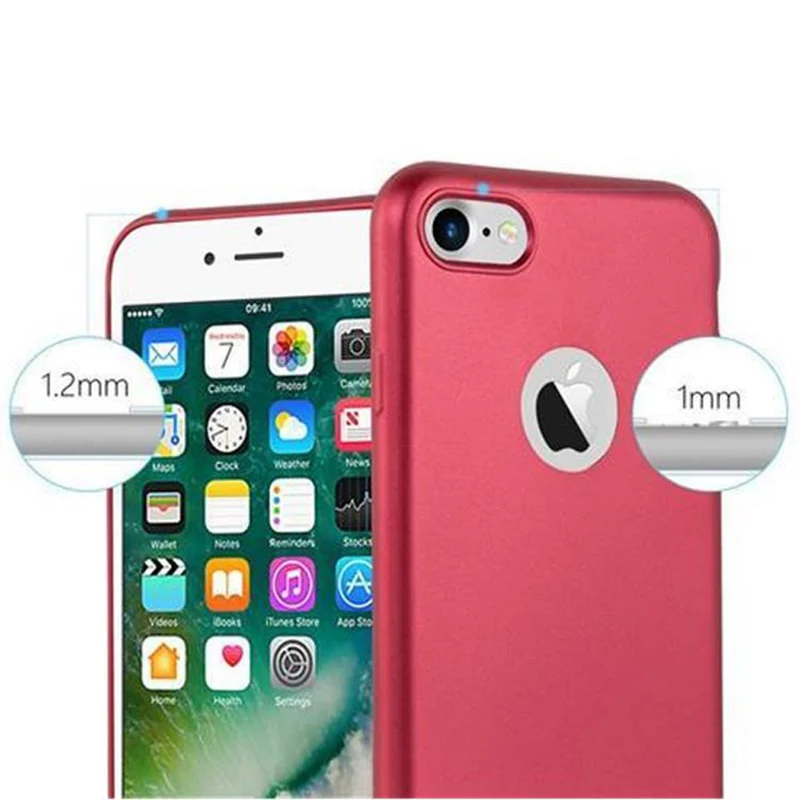 Cadorabo Hülle kompatibel mit Apple iPhone 7 / 7S / 8 / SE 2020 Schutzhülle aus flexiblem TPU Silikon