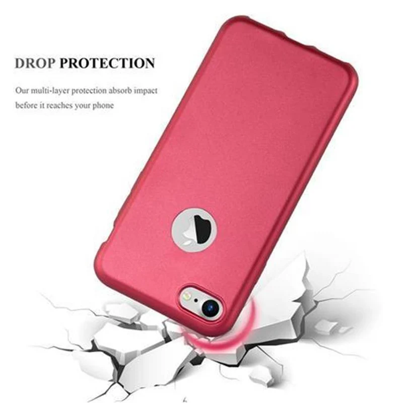 Cadorabo Hülle kompatibel mit Apple iPhone 7 / 7S / 8 / SE 2020 Schutzhülle aus flexiblem TPU Silikon