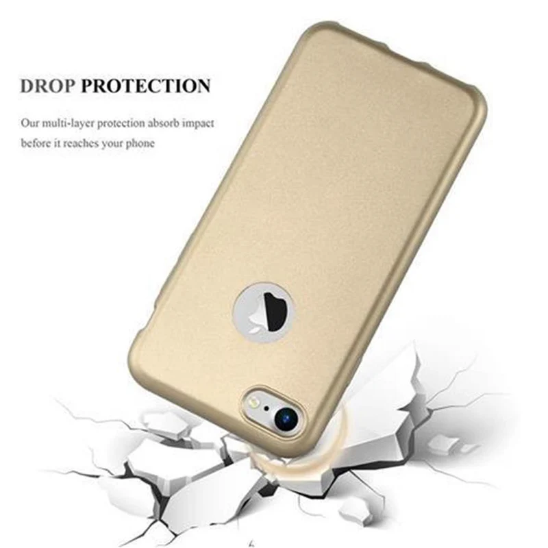 Cadorabo Hülle kompatibel mit Apple iPhone 7 / 7S / 8 / SE 2020 Schutzhülle aus flexiblem TPU Silikon