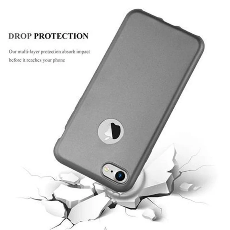 Cadorabo Hülle kompatibel mit Apple iPhone 7 / 7S / 8 / SE 2020 Schutzhülle aus flexiblem TPU Silikon