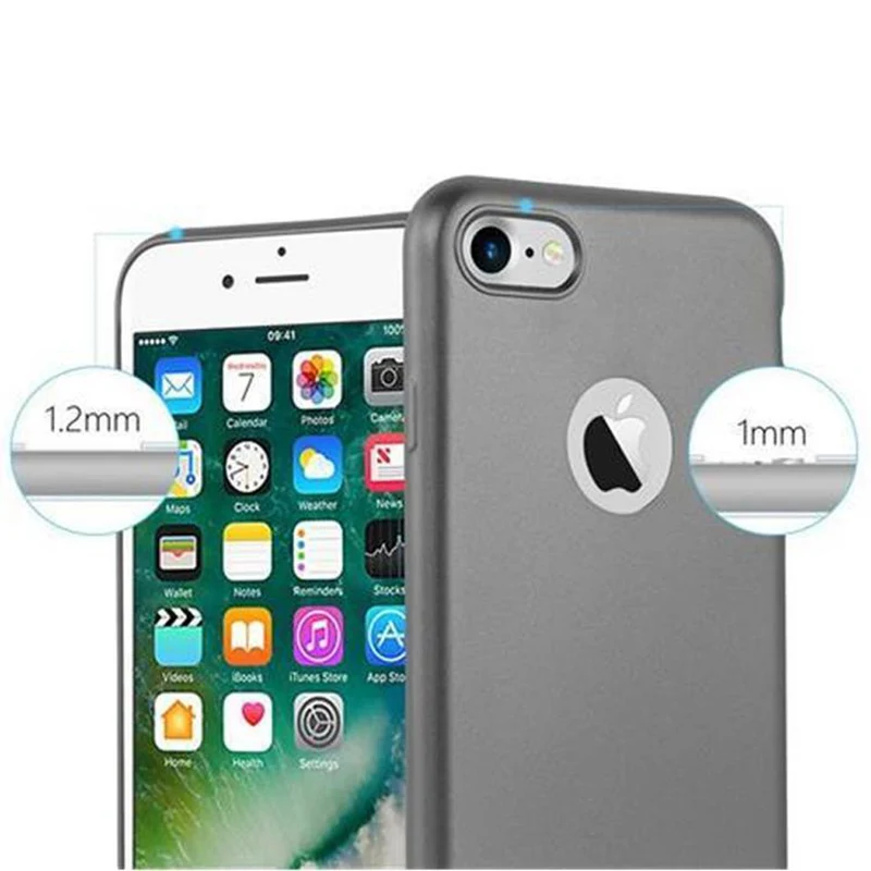 Cadorabo Hülle kompatibel mit Apple iPhone 7 / 7S / 8 / SE 2020 Schutzhülle aus flexiblem TPU Silikon