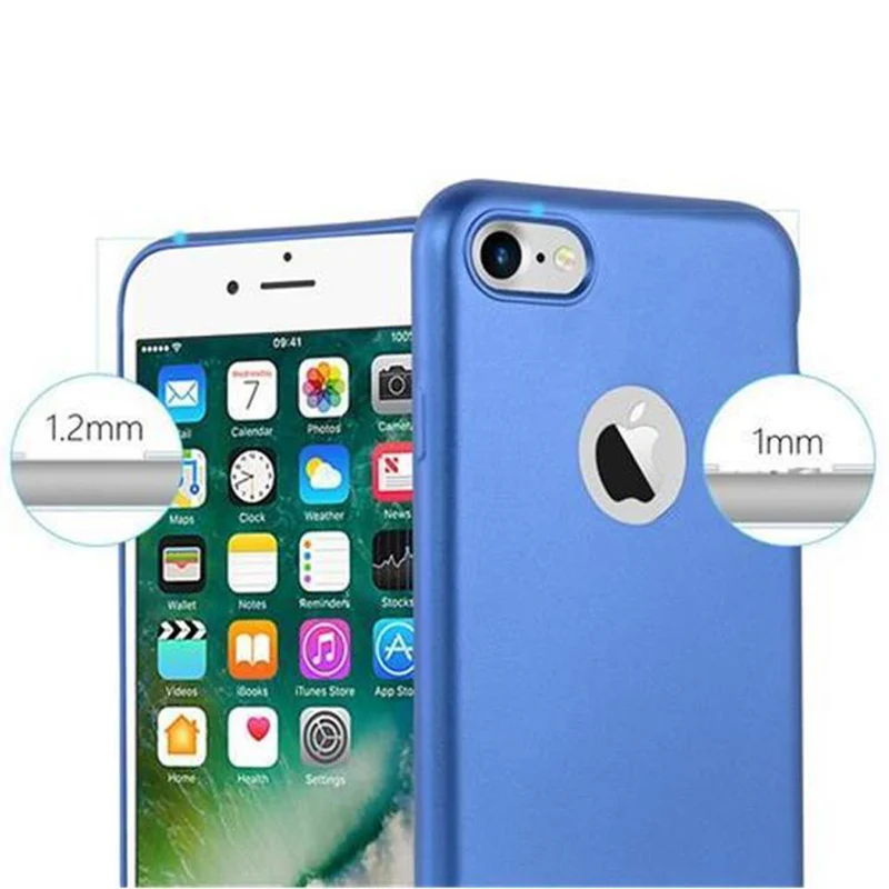 Cadorabo Hülle kompatibel mit Apple iPhone 7 / 7S / 8 / SE 2020 Schutzhülle aus flexiblem TPU Silikon