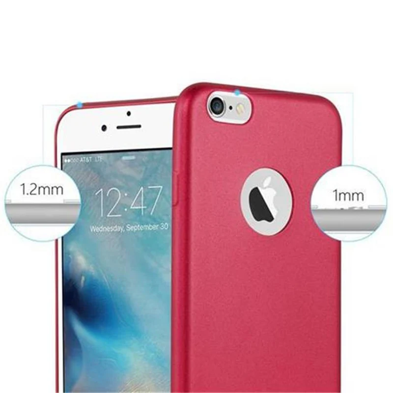 Cadorabo Hülle kompatibel mit Apple iPhone 6 PLUS / 6S PLUS Schutzhülle aus flexiblem TPU Silikon