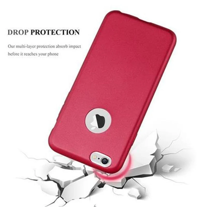 Cadorabo Hülle kompatibel mit Apple iPhone 6 PLUS / 6S PLUS Schutzhülle aus flexiblem TPU Silikon