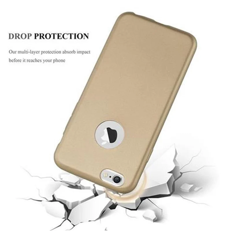 Cadorabo Hülle kompatibel mit Apple iPhone 6 PLUS / 6S PLUS Schutzhülle aus flexiblem TPU Silikon