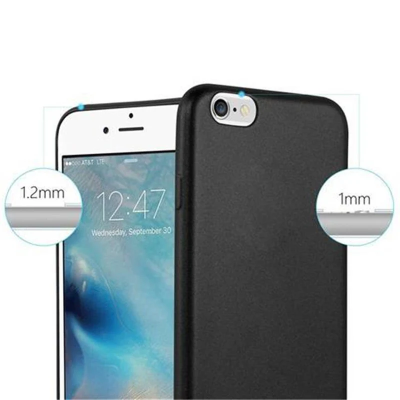 Cadorabo Hülle kompatibel mit Apple iPhone 6 / 6S Schutzhülle aus flexiblem TPU Silikon