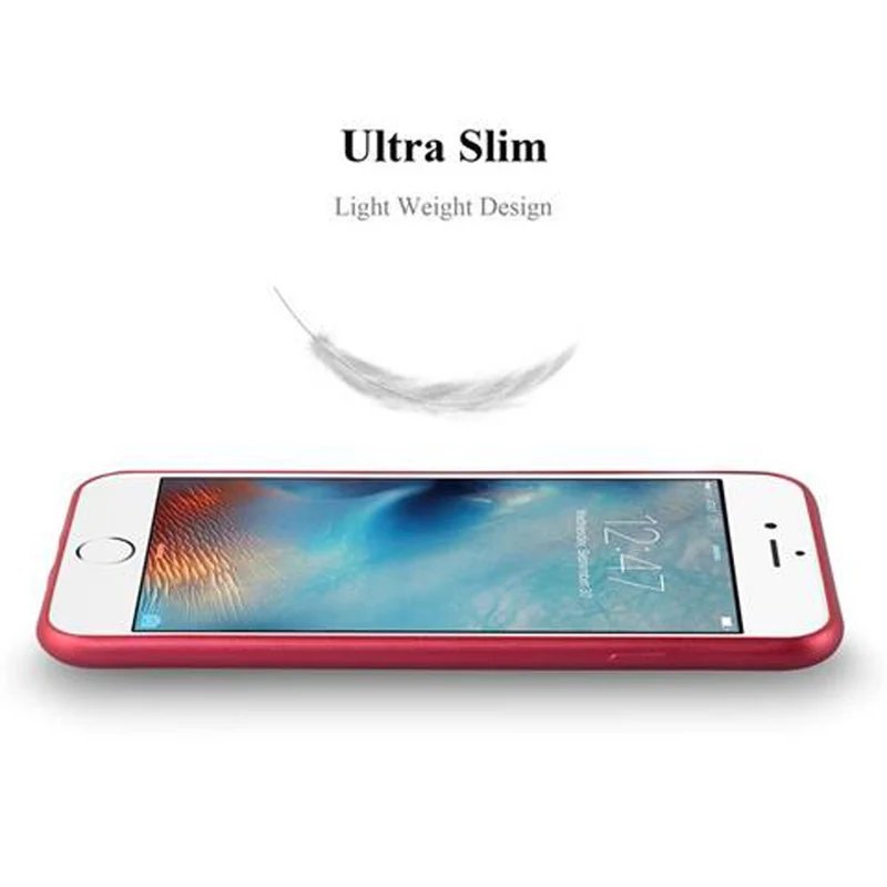 Cadorabo Hülle kompatibel mit Apple iPhone 6 / 6S Schutzhülle aus flexiblem TPU Silikon