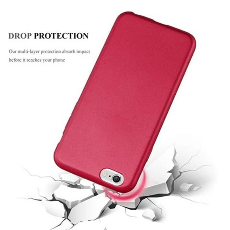 Cadorabo Hülle kompatibel mit Apple iPhone 6 / 6S Schutzhülle aus flexiblem TPU Silikon