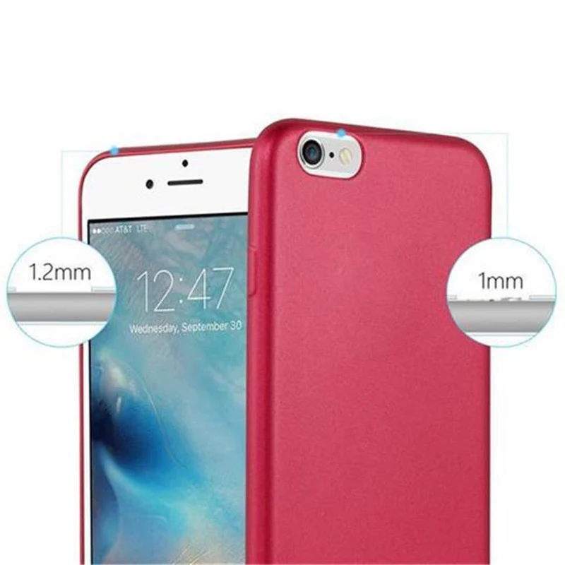 Cadorabo Hülle kompatibel mit Apple iPhone 6 / 6S Schutzhülle aus flexiblem TPU Silikon