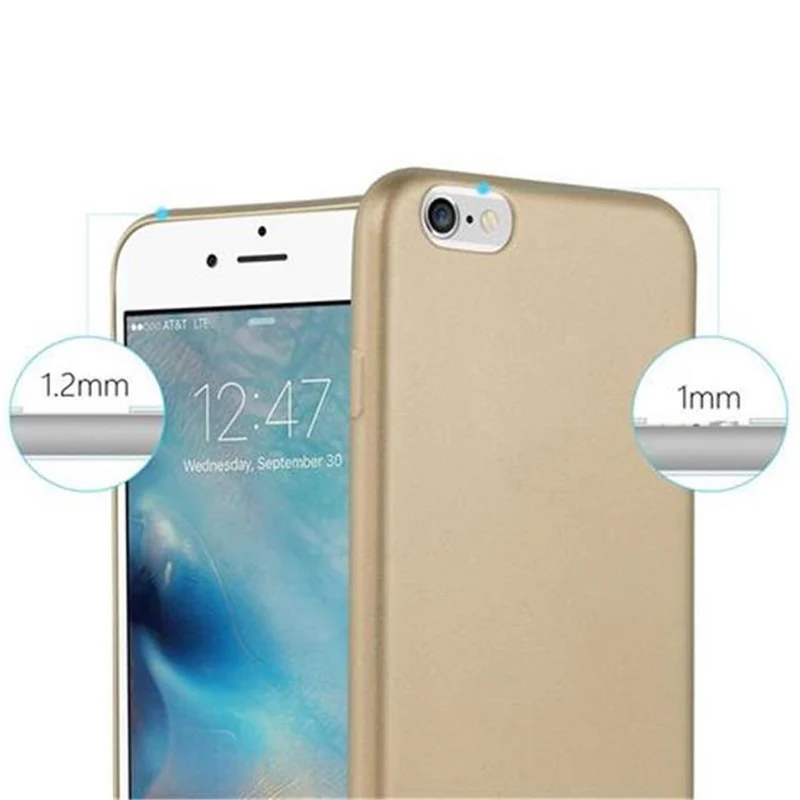 Cadorabo Hülle kompatibel mit Apple iPhone 6 / 6S Schutzhülle aus flexiblem TPU Silikon