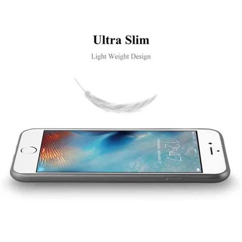 Cadorabo Hülle kompatibel mit Apple iPhone 6 / 6S Schutzhülle aus flexiblem TPU Silikon