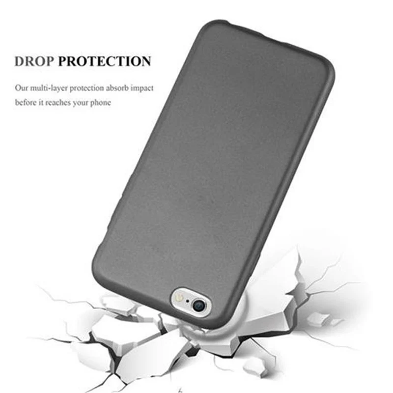 Cadorabo Hülle kompatibel mit Apple iPhone 6 / 6S Schutzhülle aus flexiblem TPU Silikon