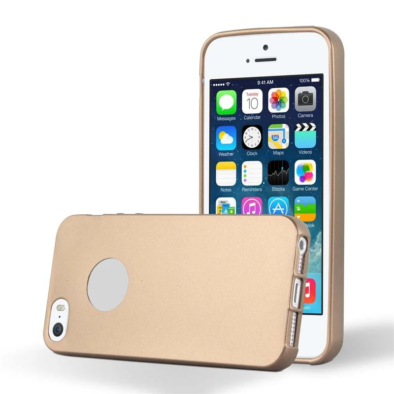 Cadorabo Hülle kompatibel mit Apple iPhone 5 / 5S / SE 2016 Schutzhülle aus flexiblem TPU Silikon